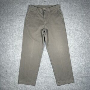 Vintage‎ Lee Chino Pants Men's Size 32x30(32x28) Beige Barrel Wide Leg Fit